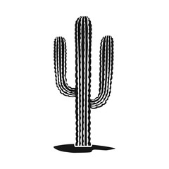 Wall Mural - Vector design of cactus and houseplant icon. Web element of cactus and succulent stock vector illustration.