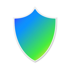 Wall Mural - colorful vector shield icon.
