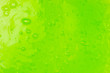 canvas print picture - Green bubble background. Top view.