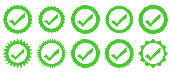Wall Mural - set of check marks - vector.