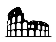 Coliseum Vector On A White Background