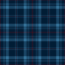 Blue And Red Tartan Plaid. Scottish Textile Pattern.
