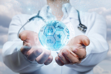 concept of global medicine.