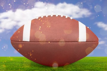 Wall Mural - American football ball isolated on white background