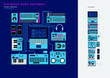 Electronic music equipment - instruments, synth, drum machine, mixing table, techno, dubstep, chiptunes, house, electronica,