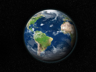 Wall Mural - earth planet 3d