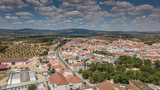 Fototapeta  - Aerial view of Redondo village, Evora, Alentejo, Portugal. Drone photo.