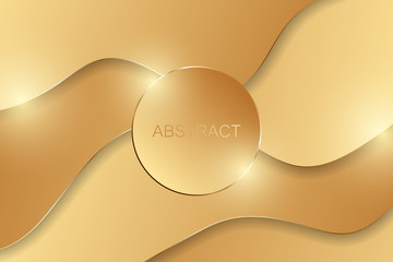 Wall Mural - Abstract gold luxury background. Vector illustration