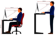 Correct Sitting And Standing Posture When Using A Computer