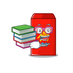 Sticker - red envelope cartoon in the student bring book mascot