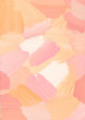 Abstract gouache background in pink and yellow pastel colors with a different direction of the stroke. Gouache background with a pronounced texture of a smear of paint. Great for packaging design