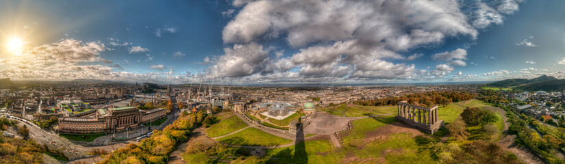 Beautiful view of the city of Edinburgh a 360ª - Scotland - United Kingdom