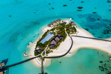aerial view, lagoon of the maldives island maadhoo, south male atoll, maldives