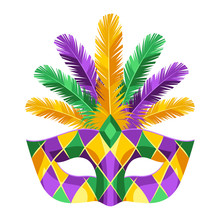 Mardi Gras Carnival Mask.