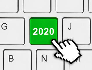 Sticker - Computer keyboard with 2020 key