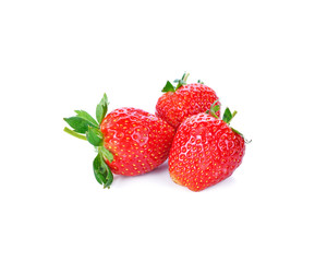 strawberry on white background