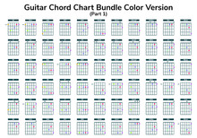 Guitar Chart Bundle Vector Can You Use For Web, App, Lesson, School Etc.