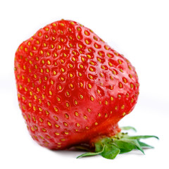 Wall Mural - Red berry strawberry isolated on white background