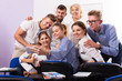 © JackF - students and female professor taking selfie