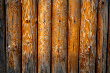 Wall Mural - old wooden fence background or texture