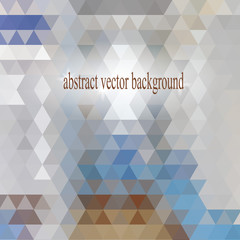 Wall Mural - Abstract vector military camouflage background from geometric shapes of triangles.