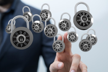 security data code digital in hand