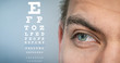 eye doctor test  concept