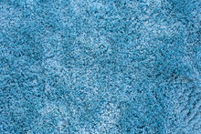 Blue Fur Carpet Background Texture Microfiber Texture, Light Blue Fluffy Colored Modern Design