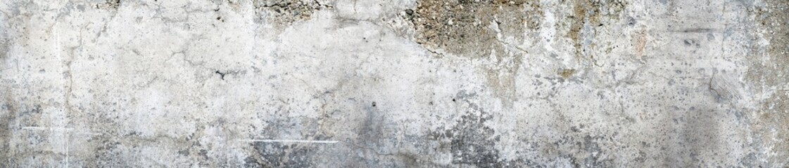 Wall Mural - Panorama of an old grungy concrete or cement wall as background