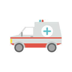 Wall Mural - Isolated ambulance car icon flat design