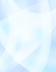 Poster - Minimal background. Pattern with round shapes on light blue gradient