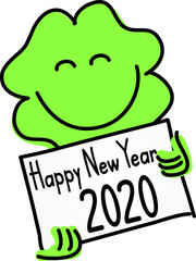 Wall Mural - Happy New Year 2020