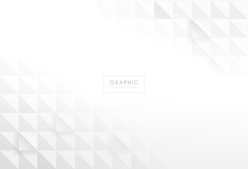 Abstract geometric rectangle pattern design in white and gray background. Creative minimal design in EPS10 vector illustration.