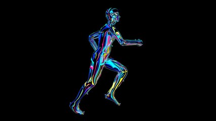 Wall Mural - x-ray humain body colorful, humain body scan