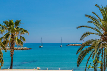 Wall Mural - A view in Menton in France