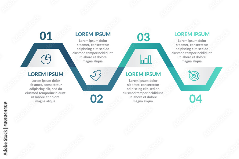 step or process infographic template design . infographic concept for ...