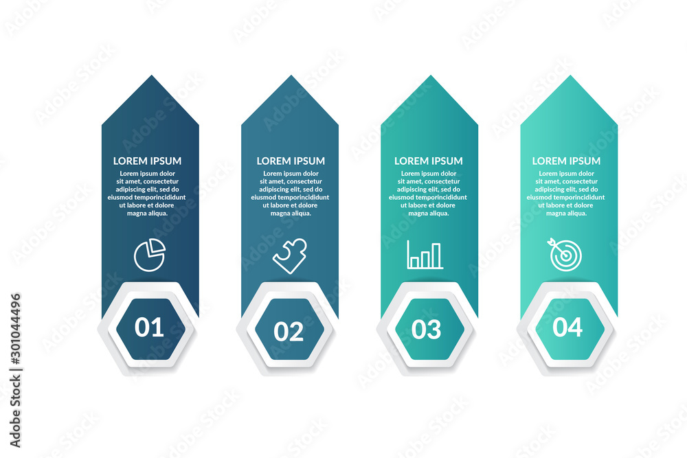 step or process infographic template design . infographic concept for ...