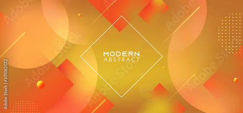 Futuristic geometric with dynamic shapes background. Vector eps 10. Modern ye...