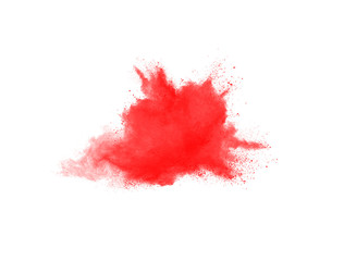 Wall Mural - Abstract red explosion isolated on white