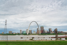 Gateway Arch National Park And The St. Louis Skyline