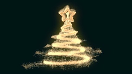 fun 3d abstract christmas tree