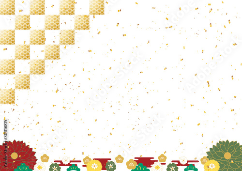 お正月 和風 背景 Stock Vector Adobe Stock