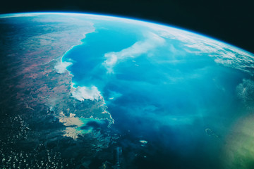 Wall Mural - dramatic view, earth. the elements of this image furnished by na