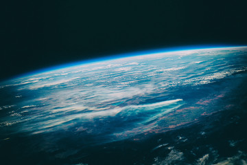 Wall Mural - blue earth, shot in distance. the elements of this image furnish