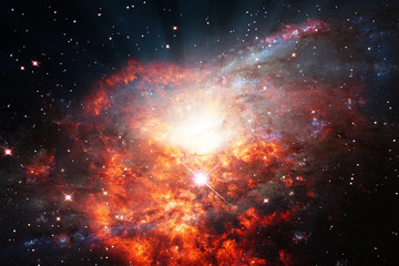 Wall Mural - starry outer space. the elements of this image furnished by nasa.