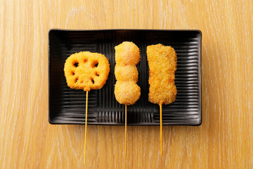 Wall Mural - 串カツ　Kushikatsu (Japanese deep-fried skewers)