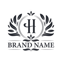 Alphabet H Letter Logo Design. Vintage, Luxurious & Ornamental Luxury Letter G Logo Design Template.