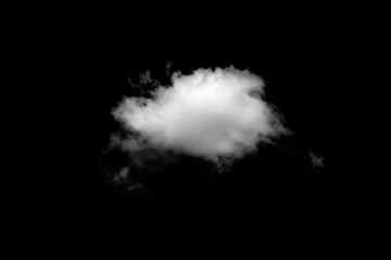 Wall Mural - white cloud with black background