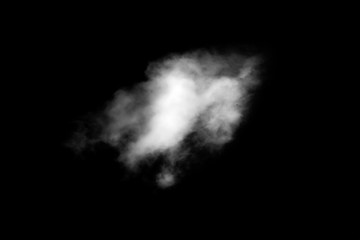 Wall Mural - white cloud with black background