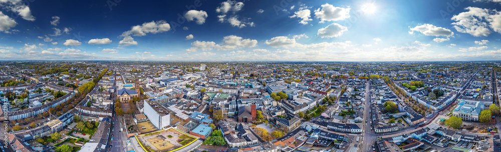 aerial 360° skypano krefeld - obrazy, fototapety, plakaty 